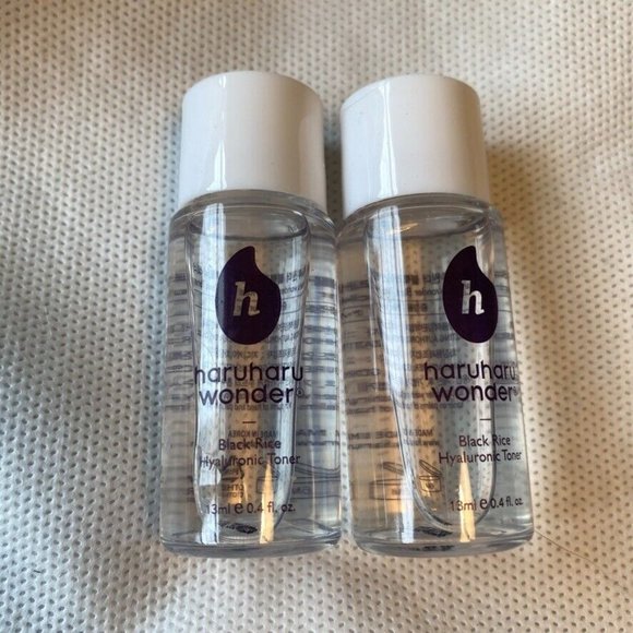 HaruHaru Wonder Black Rice Hyaluronic Toner 13ml Mini  LOT OF 2  NEW - Picture 3 of 6